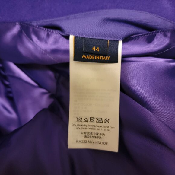 Louis Vuitton x Virgil Abloh size 44 AW22 Purple Frog Varsity - Picture 11 of 15